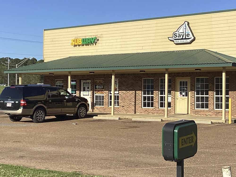 A Subway sandwich shop nearby at MEMPHIS-SOUTH RV PARK & CAMPGROUND