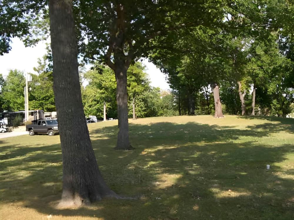 Grass area at Water's Edge RV & Cabin Resort