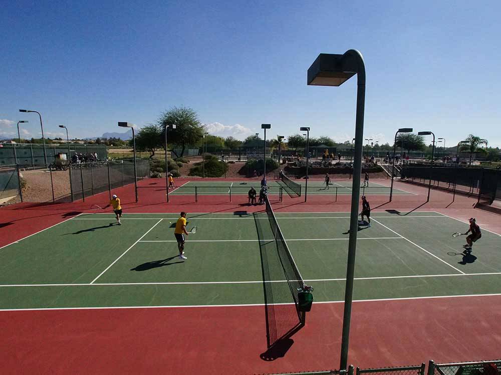 Tennis courts at MONTE VISTA RV RESORT