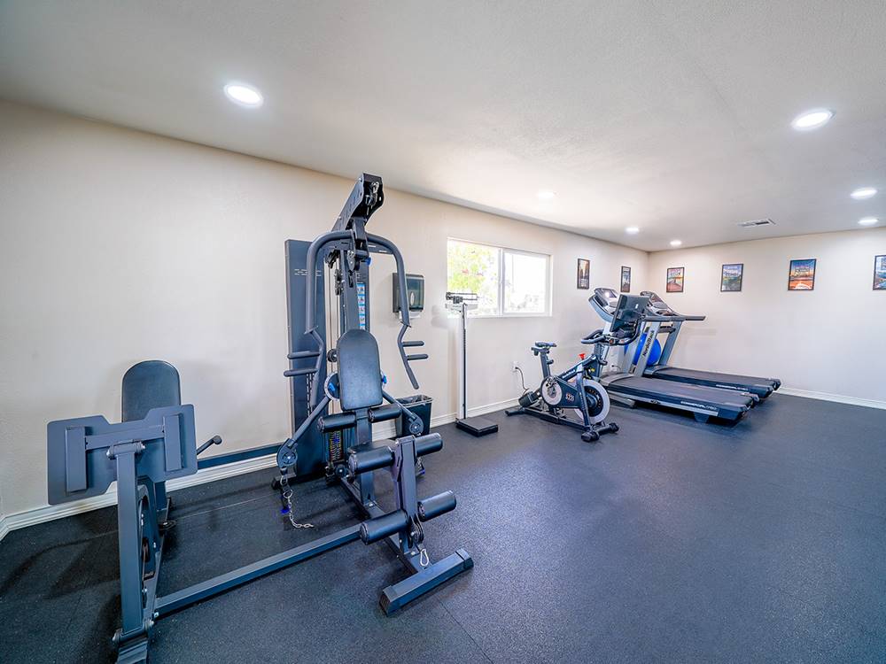 Exercise room at Desert's Edge RV Park