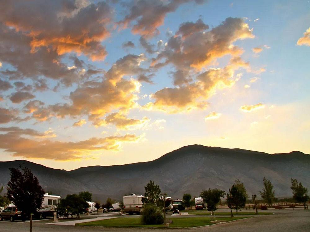 View of the mountains at Whiskey Flats RV Park