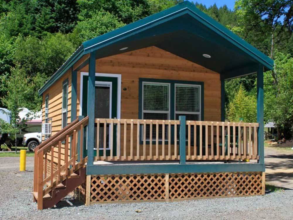 One of the rental cabins at LOON LAKE LODGE & RV RESORT