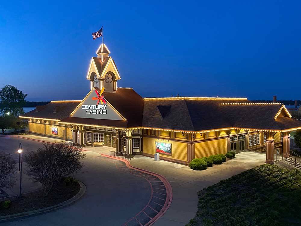 The front entrance to the casino at CENTURY CASINO & RV PARK