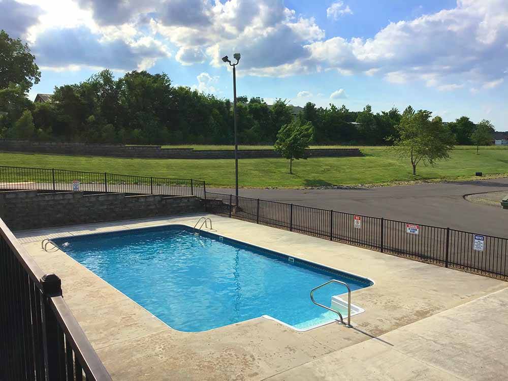 The swimming pool area at CAPE CAMPING & RV PARK