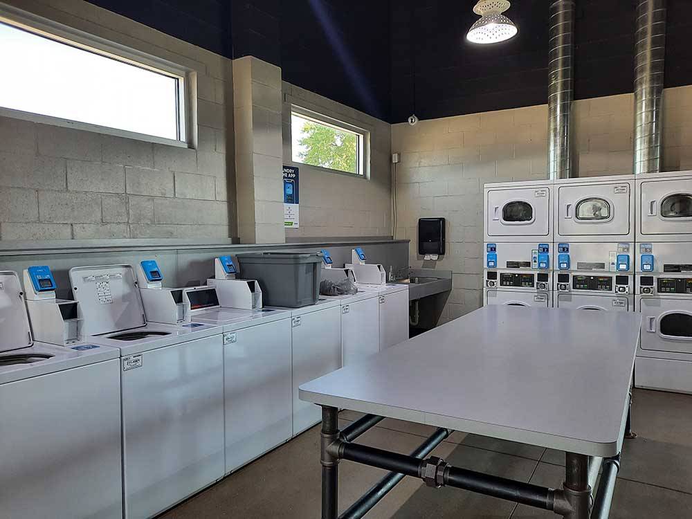 Inside of laundry facilities at LAKE HAVEN RETREAT