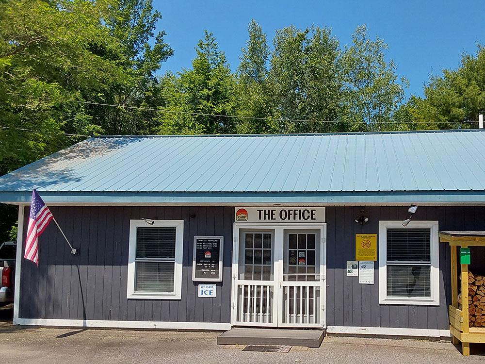 Office exterior from the front at CAMP AT NEWFOUND LAKE