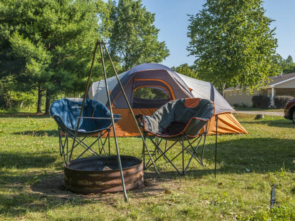 Tenting at North Port Huron Jellystone Park