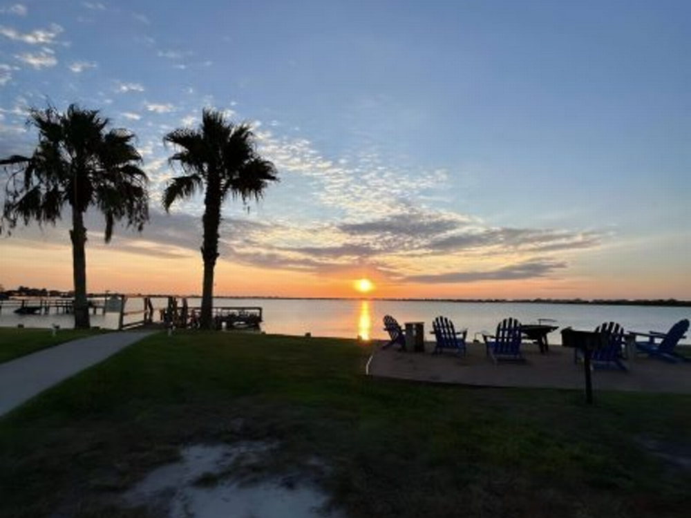 Sunset at Copano Bay RV Resort