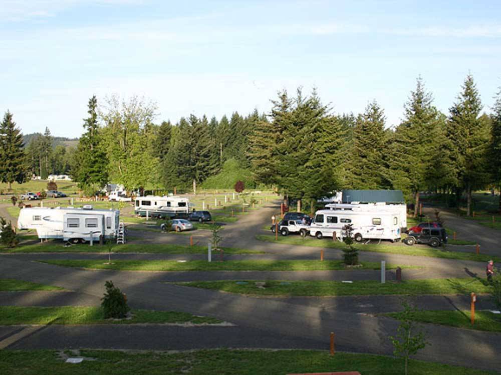 Another view of the RV sites at TOUTLE RIVER RV RESORT