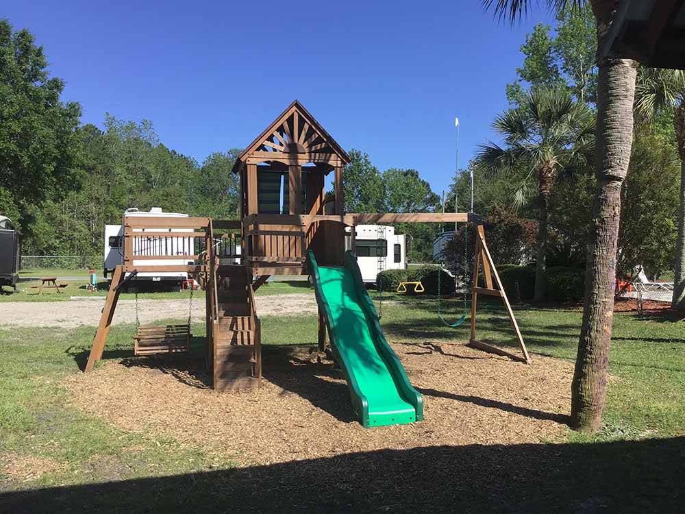 The playground equipment at SOUTHERN RETREAT RV PARK