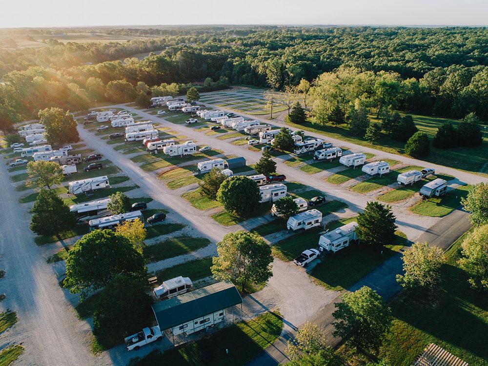 Aerial view from the opposite side at SILVER SPRINGS RV PARK