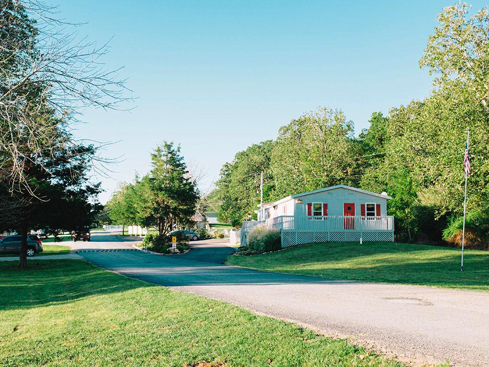 Road through the park at SILVER SPRINGS RV PARK