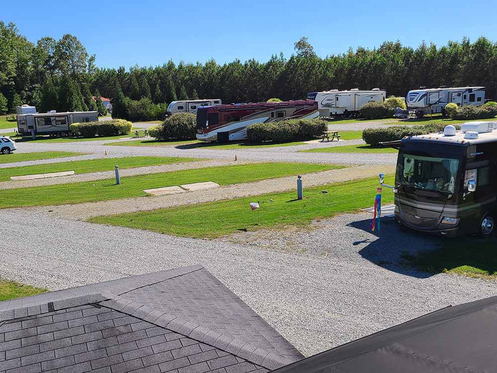 Some more of the campsites at The RV Resort at Carolina Crossroads