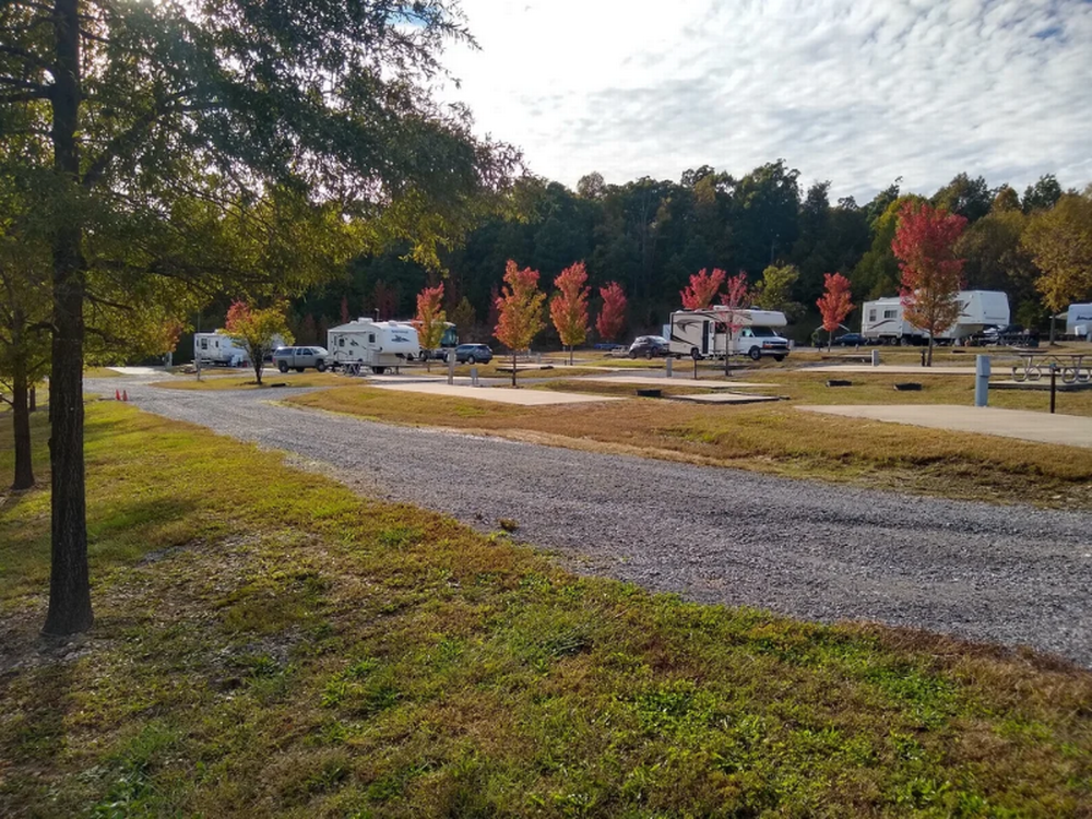 Gravel road at the park