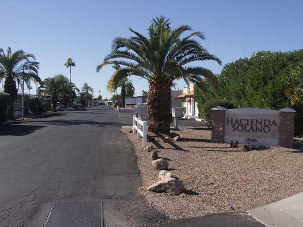 View of the paved road