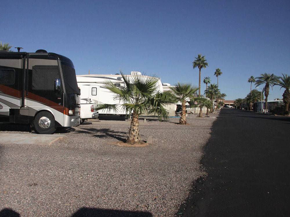 View of paved RV spaces