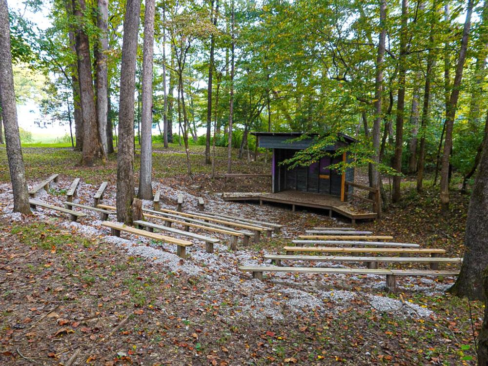 Outdoor auditorium at CAMPING WORLD MOUNTAIN RESORT OF MARION