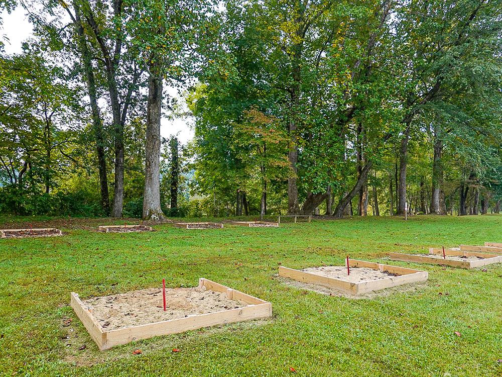 Horseshoe game area at CAMPING WORLD MOUNTAIN RESORT OF MARION