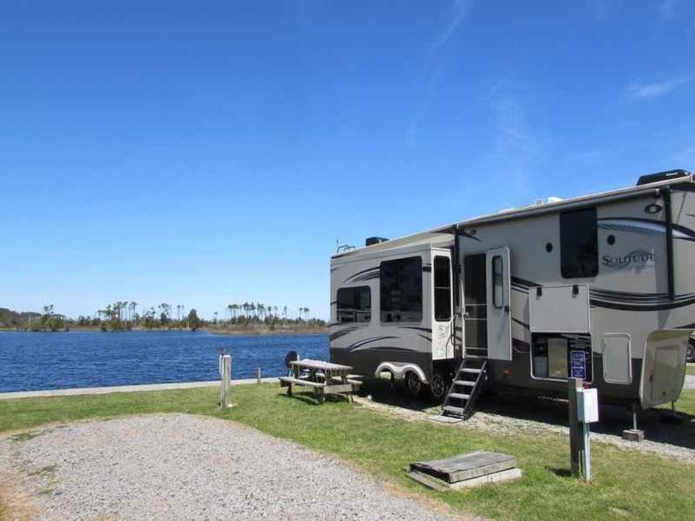 Site by the water at The Refuge on Roanoke Island