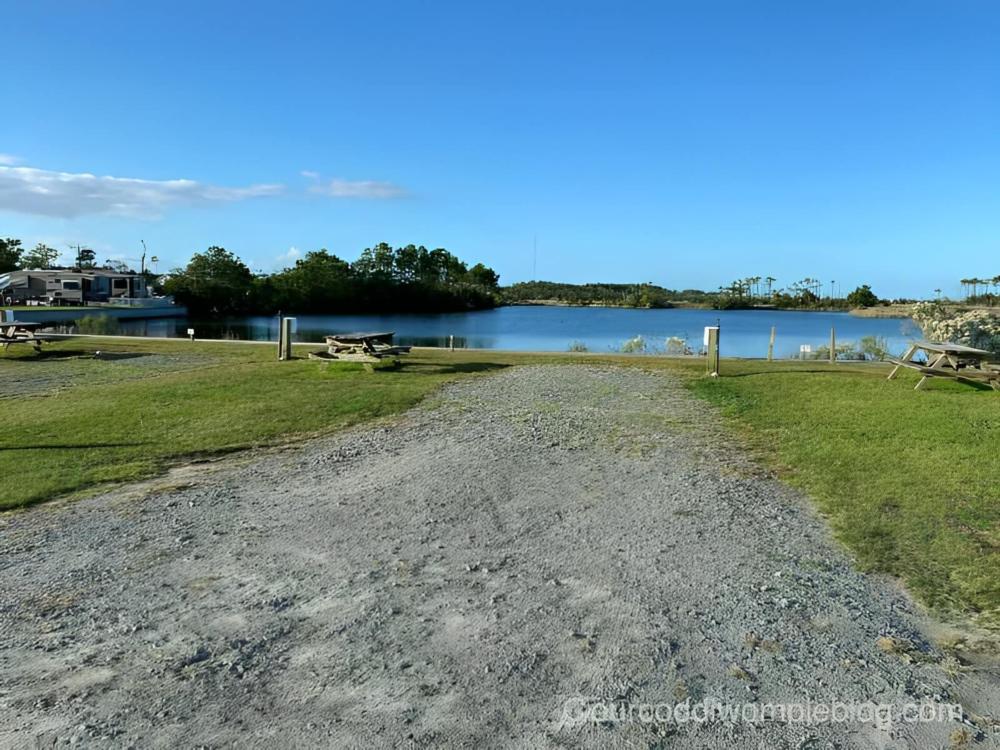 Open RV space at site The Refuge on Roanoke Island