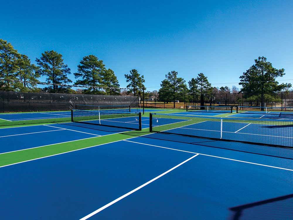 Tennis courts at THOUSAND TRAILS LAKE CONROE