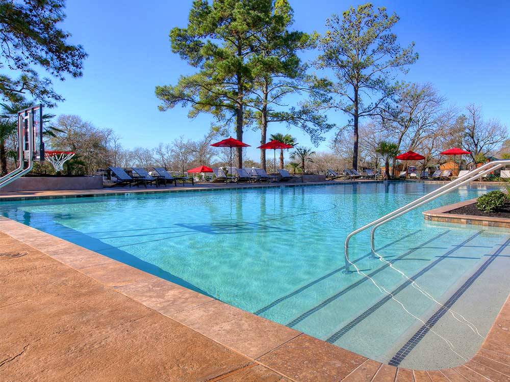 Swimming pool at campground at THOUSAND TRAILS LAKE CONROE