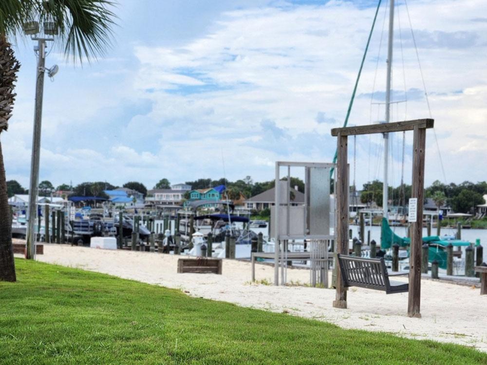 A view of the marina at PERDIDO KEY RV RESORT