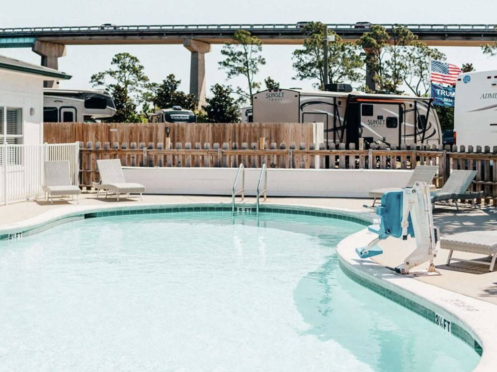 View of the pool