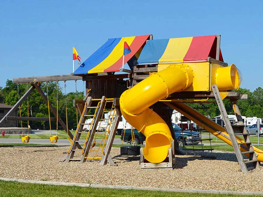 Playground with swing set at DEER CREEK VALLEY RV PARK