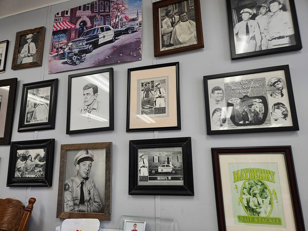 Memorabilia Wall at Mayberry Campground