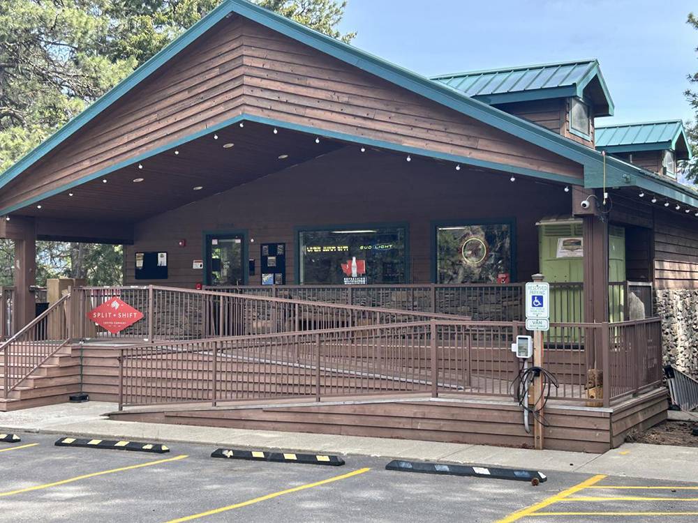 Fully stocked convenience store with EV charging station