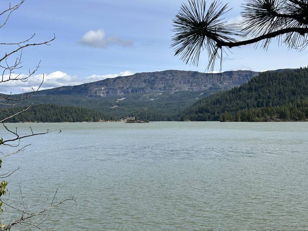 Looking across Rimrock Lake