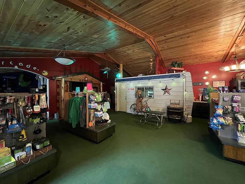 Inside of the general store at APPLE CREEK CAMPGROUND & RV PARK
