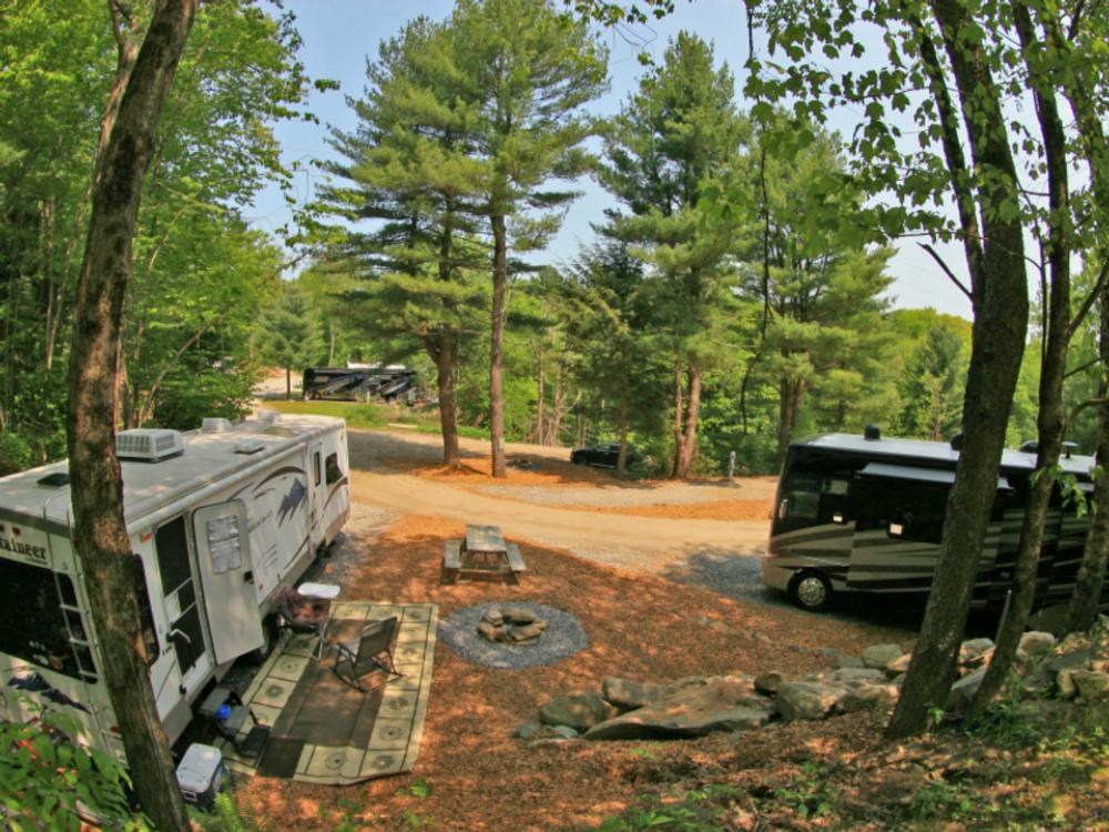 View of the campground at Cozy Hills Campground