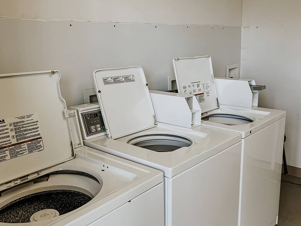 Washing machines at Timbercrest Camp and RV Park