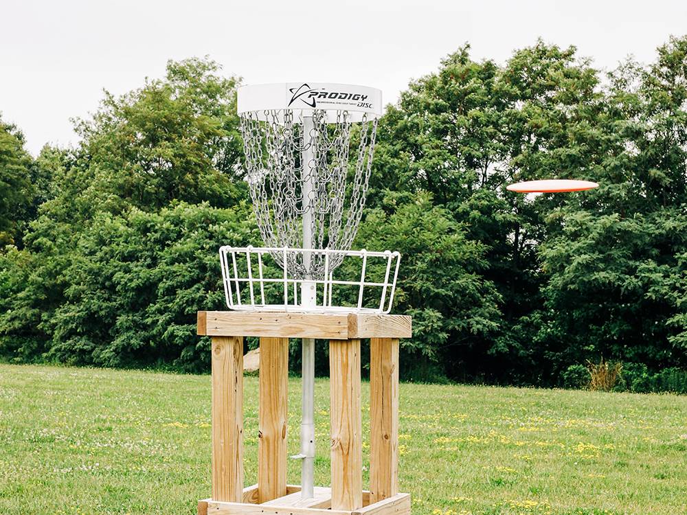 Frisbee golf at Timbercrest Camp and RV Park