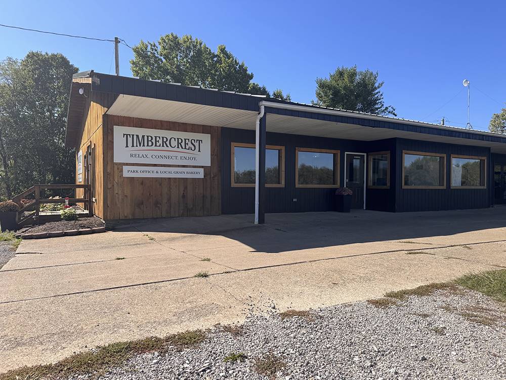 Park office and bakery at Timbercrest Camp and RV Park