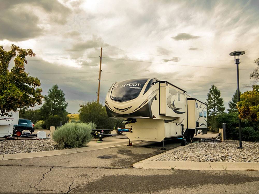 5th wheel in paved site at SKY UTE CASINO RV PARK