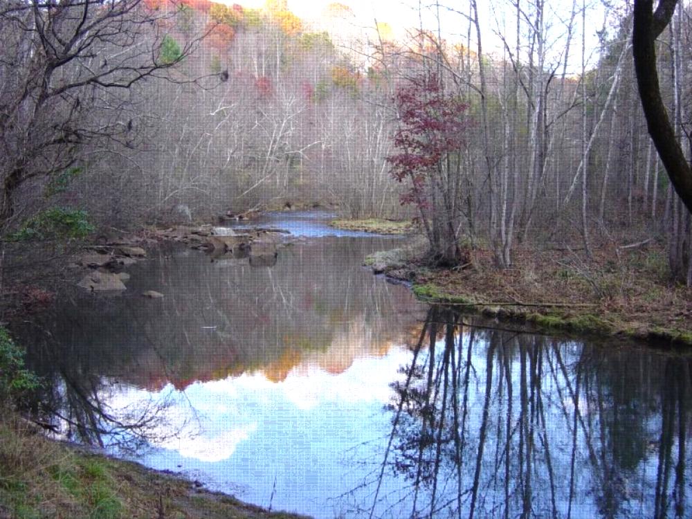 Lake view at site Indian Heritage RV Park