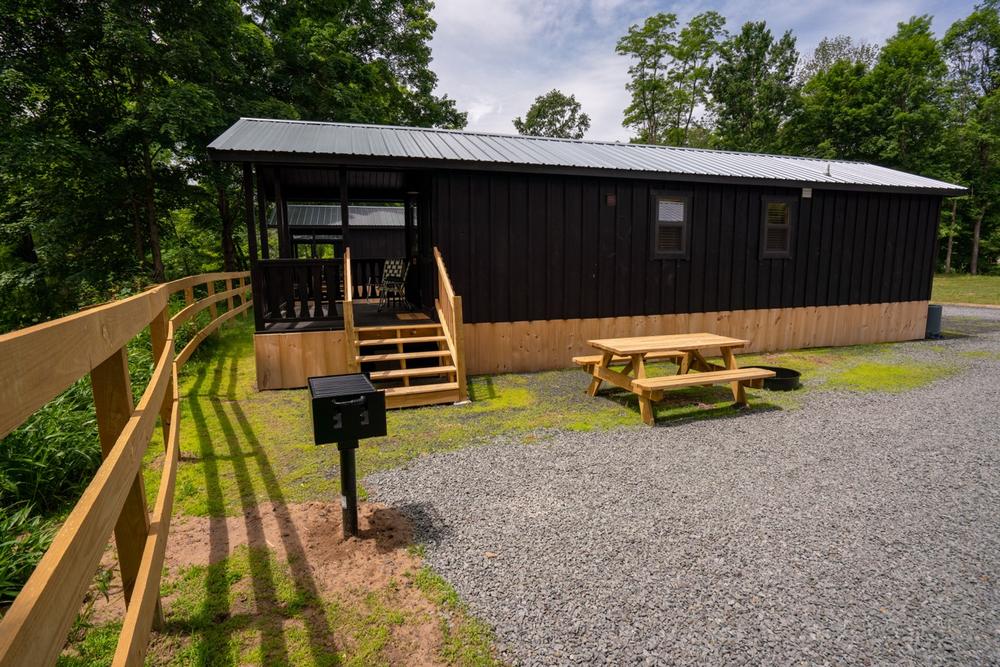 View of one of the rentals Kittatinny Campgrounds