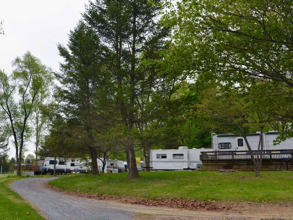 Trailers camping at ROBIN HILL CAMPGROUND
