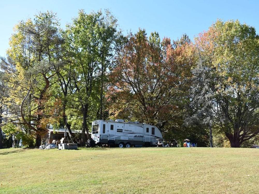 RV site on a hill