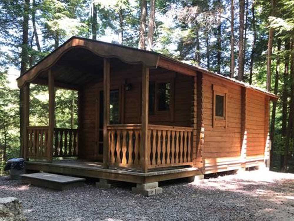Cabins available for rent at CLEARWATER CAMPGROUND