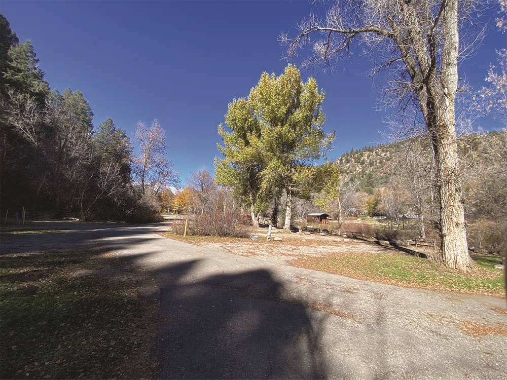 A paved road leading to rental units at HTR DURANGO 