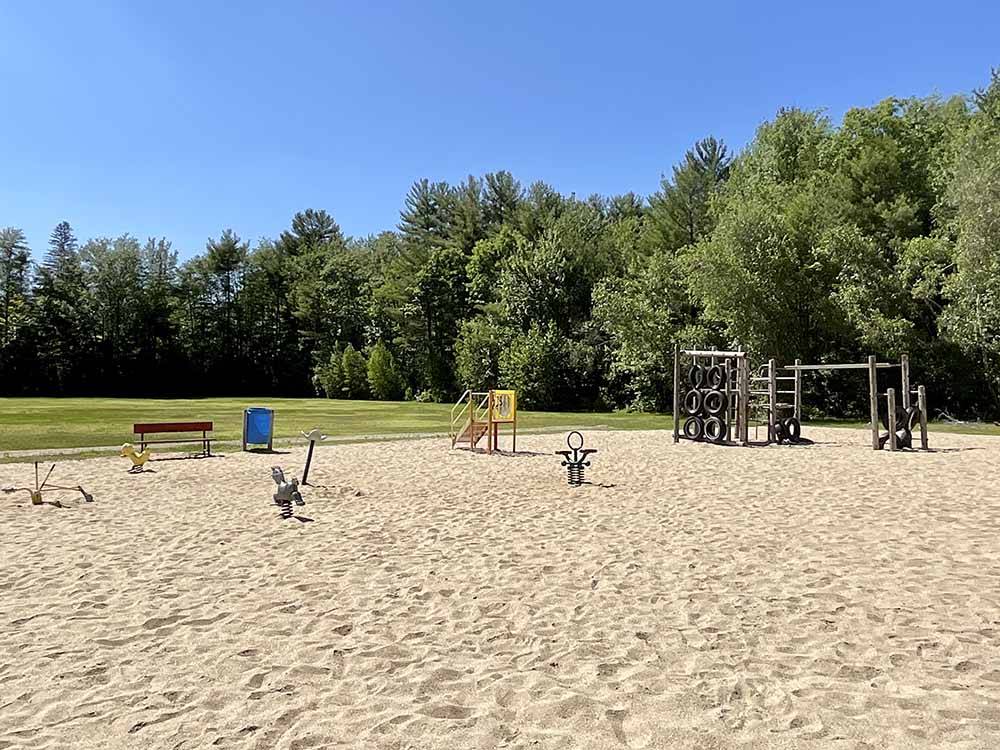 The sandy playground area at SHIR-ROY CAMPING AREA