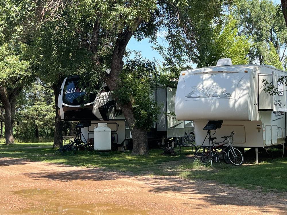 Shaded RV sites