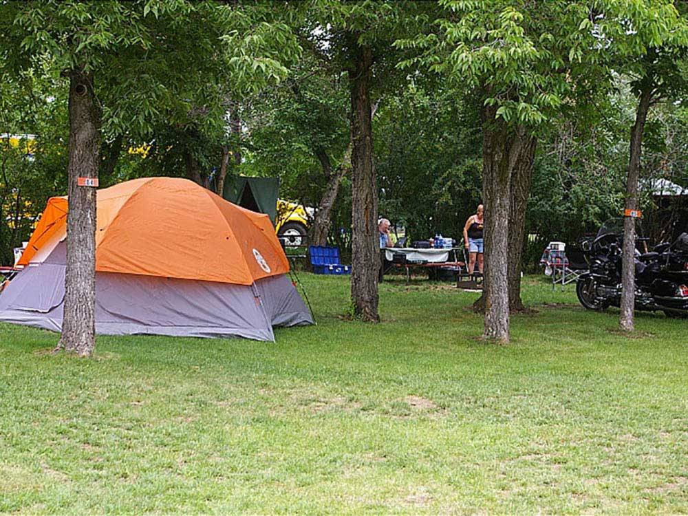 Tent camping at CHRIS' CAMP & RV PARK