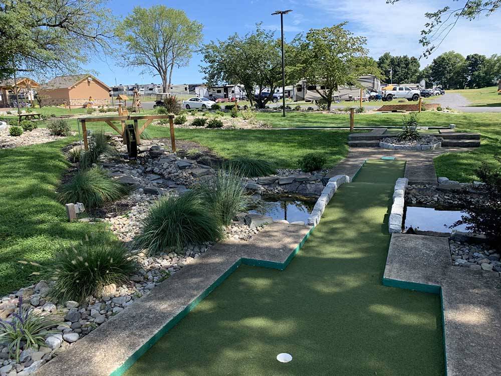 Miniature golf course on-site at HERSHEY ROAD CAMPGROUND