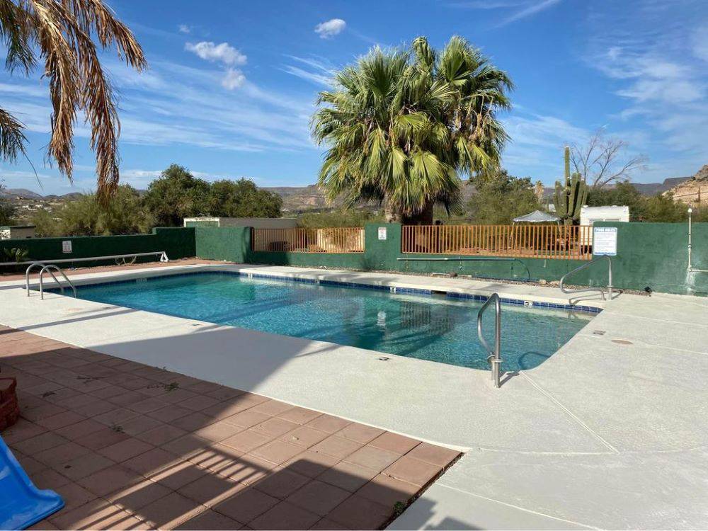 Pool area at Black Canyon Campground