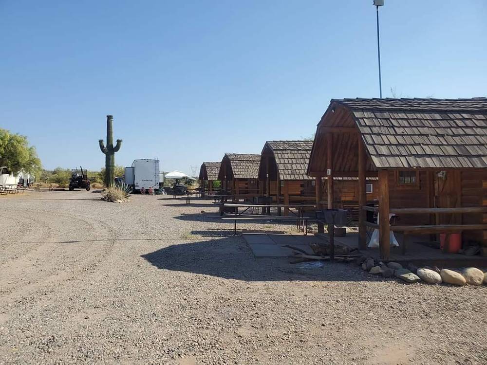 Rental cabins at Black Canyon Campground